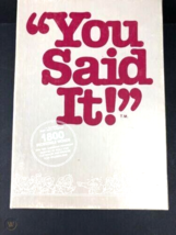 &quot;YOU SAID IT!&quot; Party GAME - £22.56 GBP