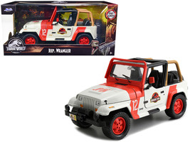 1992 Jeep Wrangler Jurassic World Movie 1/24 Diecast Model Car by Jada - £32.46 GBP