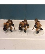 Lot of 3 Dept. 56 firefighters holiday Christmas village collection - $59.39 CAD