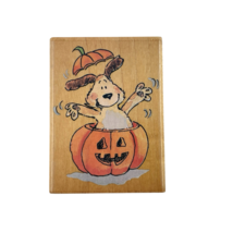 Penny Black Beware of Dog 2247J Rubber Stamp Dog Halloween Pumpkin - $24.95