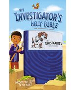 NIV, Investigator&#39;s Holy Bible, Leathersoft, Blue: Uncover the Truth of ... - $34.75