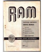 RAM Television Components Service Manual 1955 Edition - £11.32 GBP