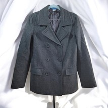 Vintage 90s dELiAs Pea coat Double Breasted Jacket Wool Blend Insulated ... - $40.19