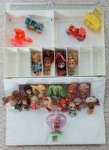 Vintage Mattel 60&#39;s Lot Liddle Kiddles N Kars Kiddles Dolls With Case - $229.00
