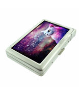 Galaxy Cat Em1 Cigarette Case with Built in Lighter Metal Wallet - $382.68 MXN