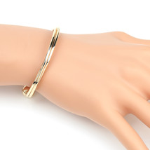 Gold Tone Multi Strand Intertwined Bangle Bracelet - $22.99