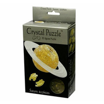 3D Crystal Puzzle 40pcs - Golden Saturn - $31.05