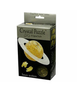 3D Crystal Puzzle 40pcs - Golden Saturn - £24.74 GBP