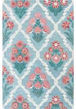 Multicolor Floral RUG, Custom , Tufted Wool Rug, Silky And Soft Luxurious India  - £286.23 GBP+