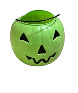 Green Vintage General Foam Jack-O-Lantern Pumpkin Pail Halloween Bucket ... - $9.60