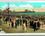 Bathing Scene Steel Pier Ends Atlantic City New Jersey NJ UNP WB Postcar... - $6.29