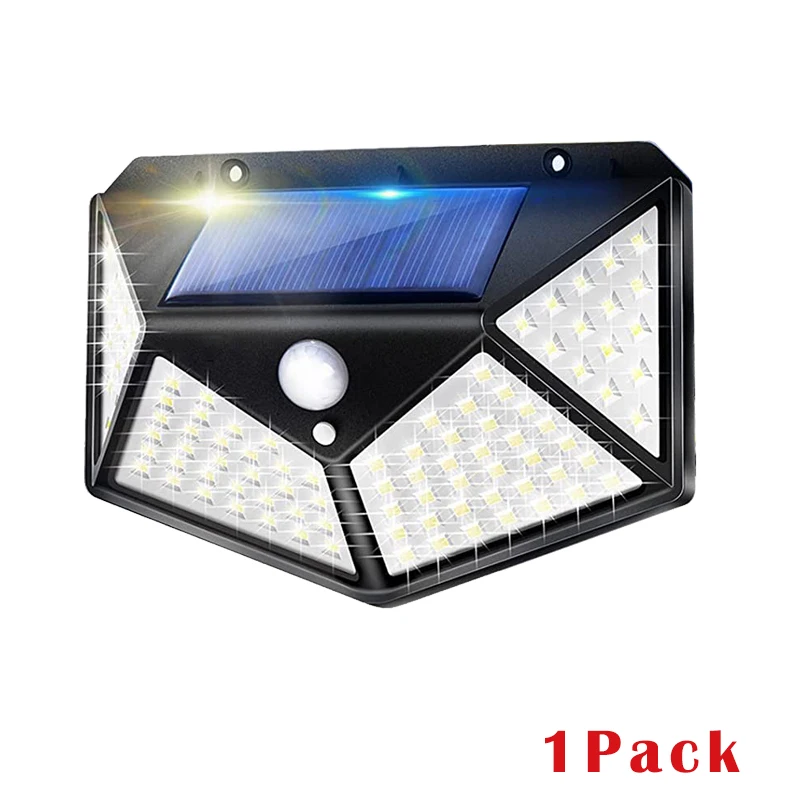 10 Pack Solar Light Outdoor 100 LED Solar Motion Sensor Wall Lamp PIR Lamp Water - £50.29 GBP