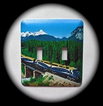 Long Train Running Double Toggle Metal Switch Plate Trains - £7.36 GBP