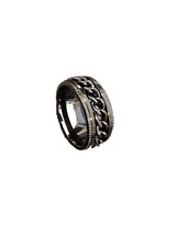 Tungsten Ring Size 7 Black - $8.99