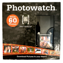 Photowatch Picture Watch Holds 60 Photos Digital Analog Time Calendar US... - £12.31 GBP