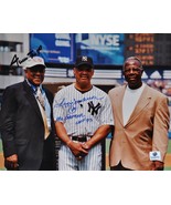 REGGIE JACKSON &amp; WILLIE MAYS SIGNED Photo x2- Baseball HOF  w/coa - $179.00