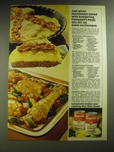 1974 Campbell&#39;s Soup Ad - recipe for Souper Meat &#39;n Potatoes Pie - £14.72 GBP
