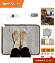 Portable Heated Floor Mat 15.7x19.7in - Adjustable Comfort Under Desk fo... - $67.27
