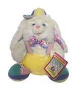 Vintage Dan Dee Hopalong Hopster Easter Bunny Rabbit Plush with Book 17&quot; - $84.93