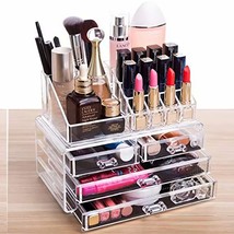 Clear Makeup Organizer with 4 Drawers, Set of 2 - $43.55