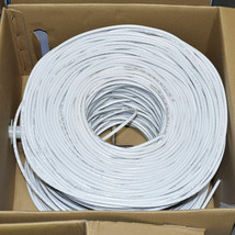 Cat6 1000Ft Utp Cable Solid 23Awg Cca Network Ethernet Bulk Wire Lan White - £101.53 GBP
