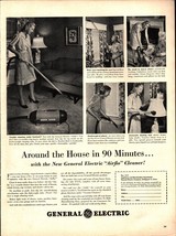 1947 GE General Electric Airflo Vacuum Cleaner Home Vintage Print Ad d1 - $24.11