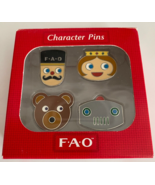 FAO Schwarz Toy Character Enamel Pin - 2010 Limited Edition Set of 4 PINS - £9.29 GBP