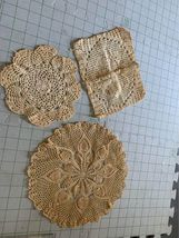 Vintage Hand Crocheted Doily Set #30A - £5.48 GBP