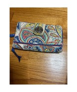 Vera Bradley Marina Wallet Clutch Paisley Print Turnlock Closure - $29.09 CAD