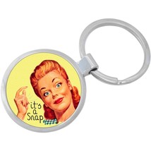 It&#39;s a Snap Keychain - Includes 1.25 Inch Loop for Keys or Backpack - £8.48 GBP