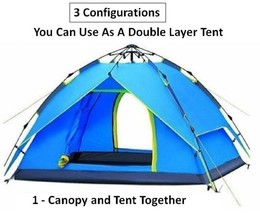 2 - 3 Person 3 Season Light Automatic Popup Mount Denali Tent 4.0 - £70.03 GBP