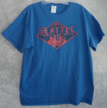 Seattle Washington Mens Shirt Size Large L Adult Pacific Northwest Graph... - $11.82