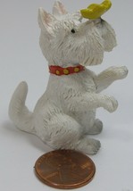 The Bloom Room Littles Jo-Ann St Miniature Resin Animal Figure Dog&amp;Butterfly C1J - £6.38 GBP