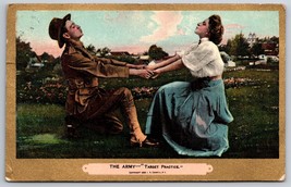 Il Militare Bersaglio Pratica Fumetto Romance 1909 DB Cartolina F17 - £7.07 GBP