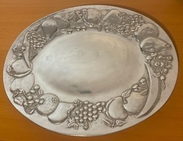 Wilton Armetale Fruit Collection Large Oval Tray 20 Inch - $386.91 MXN
