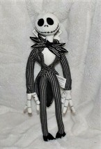 Disney Nightmare Before Christmas ~Jack Skellington Plush Doll~13&quot; Bendable - £22.63 GBP