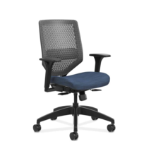 HON Solve Mid Back Task Chair | Reactiv Back | Midnight Fabric - $518.99