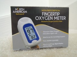 North American Wellness Fingertip Oxygen Meter Measures Oxygen Level + P... - £17.61 GBP