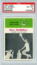 1961 Fleer Bill Russell In Action #62 PSA 8 P1328 - £3,522.78 GBP