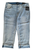 BACCINI Women&#39;s Capri Jeans - Petite Size 14 Light Blue - £15.50 GBP