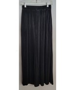 Womens S Easel Black Ribbed Flowing Wide Leg Cropped Pants - €7,64 EUR