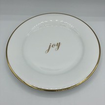 Set of 6 Charter Club GRAND BUFFET GOLD Dinner Plates 9 3/8&quot;  Porcelain &quot;joy&quot; - £44.96 GBP