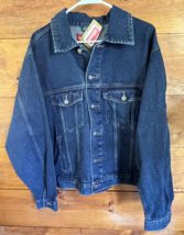 Vintage Wrangler Denim Trucker Jacket Mens Large Blue Button Cowboy West... - $861.79 MXN