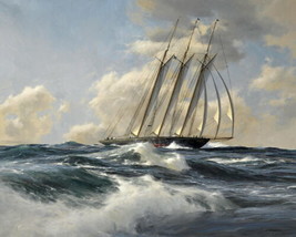 painting Giclee Decor Nautical Sea Sailboat Sailing Ship Oil Printed on Canvas - £6.86 GBP+