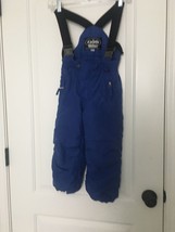 1 Pc DOS Toddler Boys Blue Ski Bib Overall Pants Size 3T - £26.66 GBP