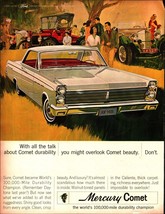 1964 Ford Mercury Comet gray car red interior vintage automobile art ad c2 - £20.76 GBP