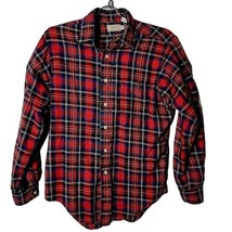 LL Bean Men M Rangeley Flannel Long Sleeve Button Plaid Cotton Wool Blen... - £46.69 GBP