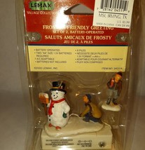 RARE Lemax Village Frosty&#39;s Friendly Greeting Figurine New - £41.01 GBP