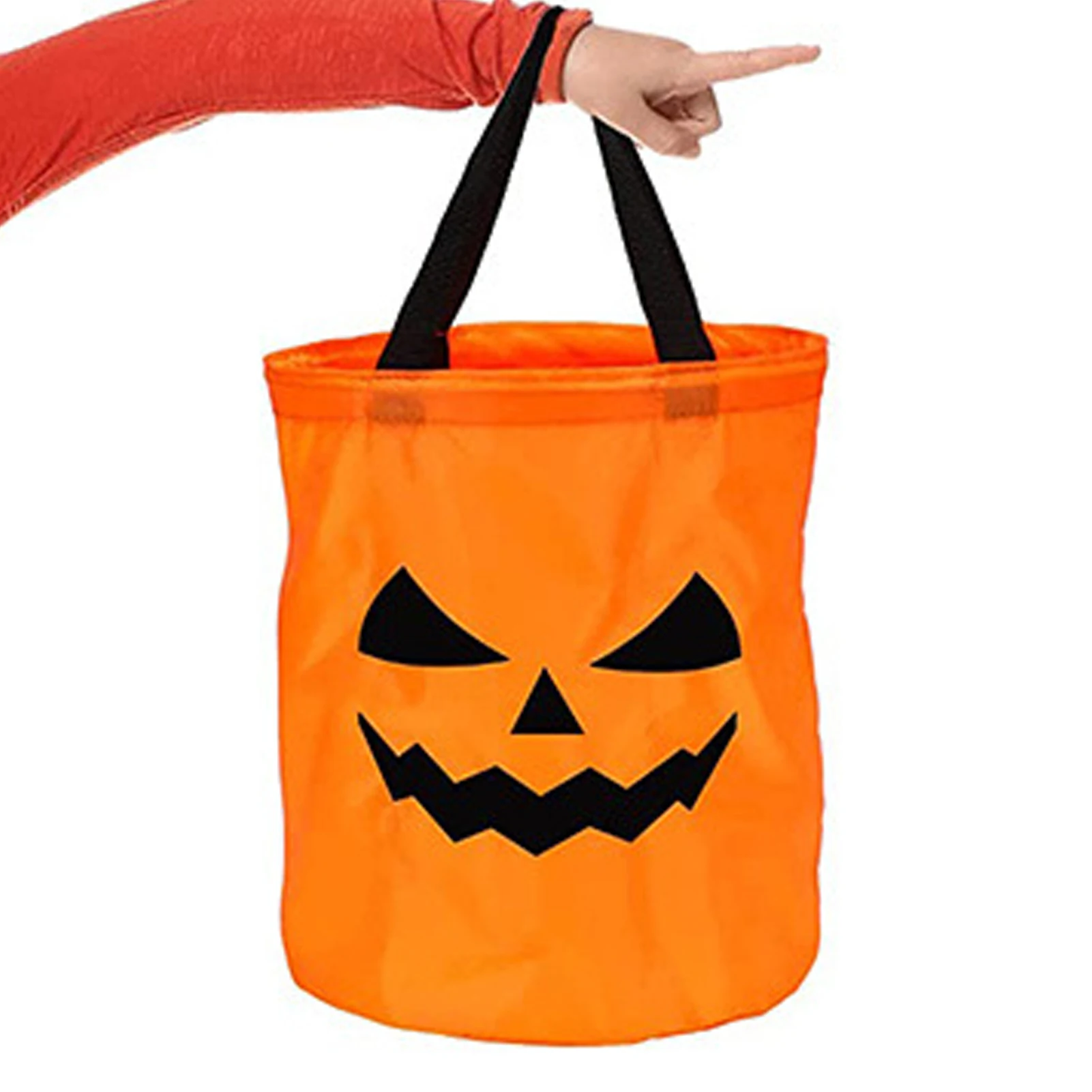 House Home 1pcs Light LED Halloween Trick Or Treat Bucket Pumpkin Candy Large Ba - £19.66 GBP