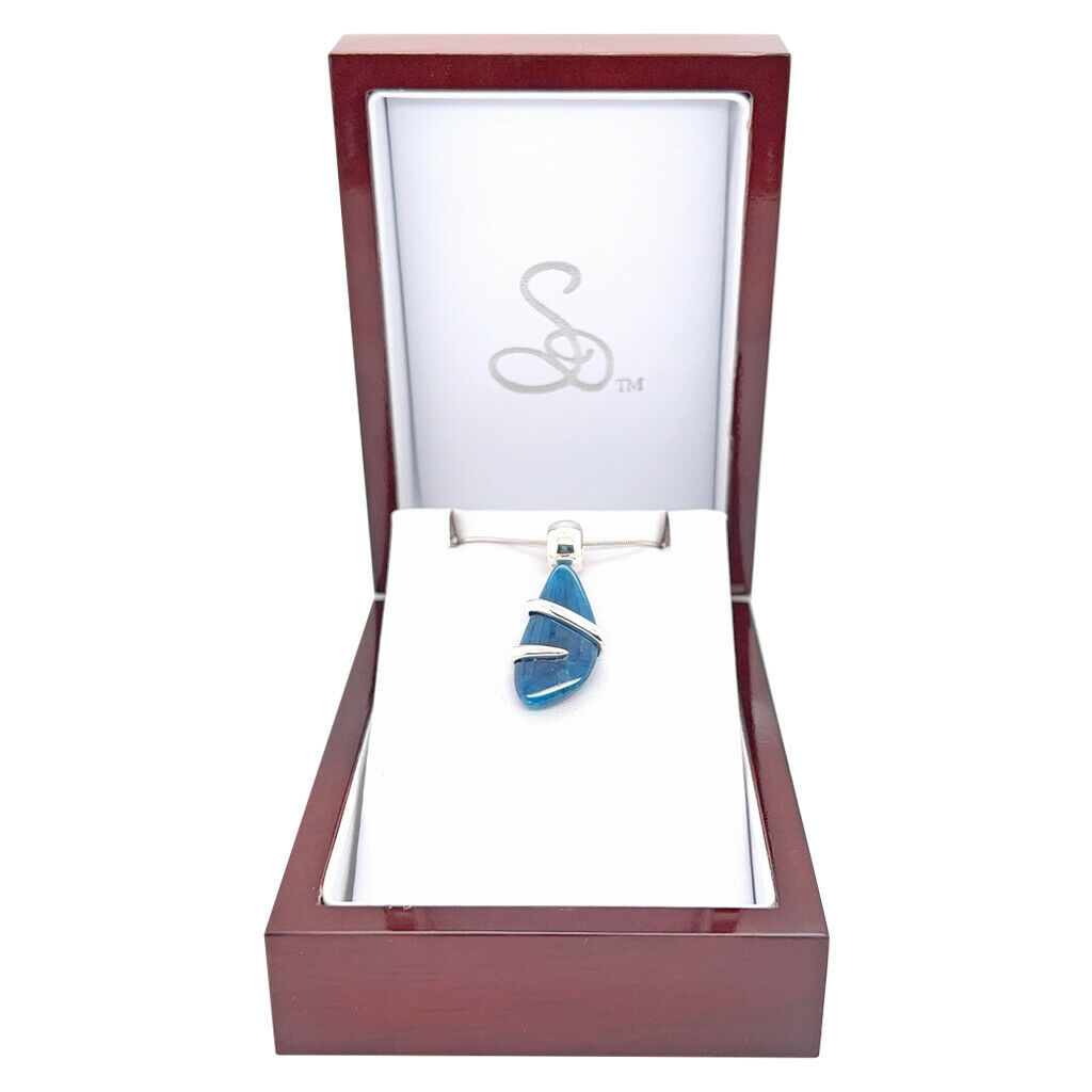 Blue Apatite Pendant Necklace by Stones Desire Item image 3
